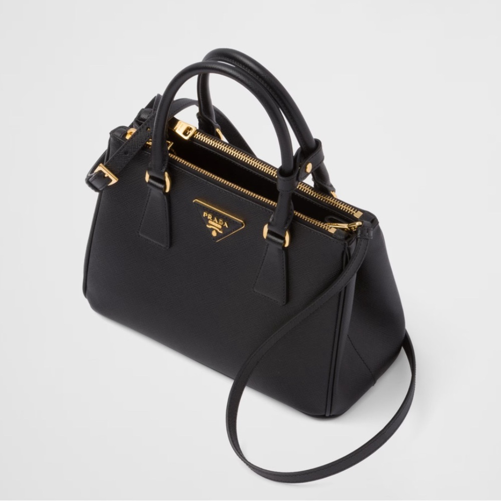 Prada Black Purse with Gold Hardware